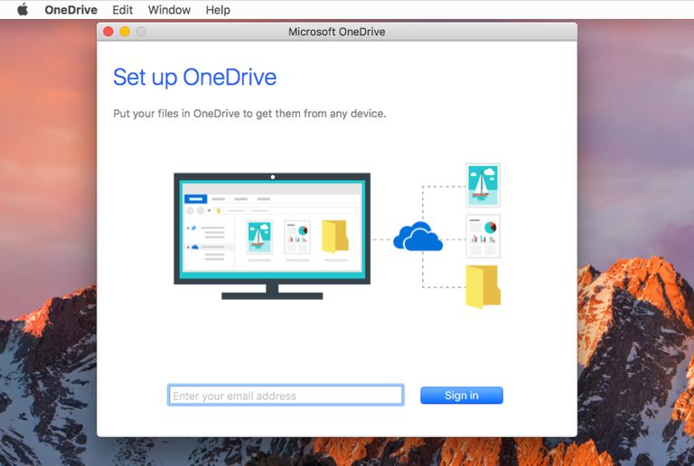 Can i purchase onedrive app for my home computer mac address